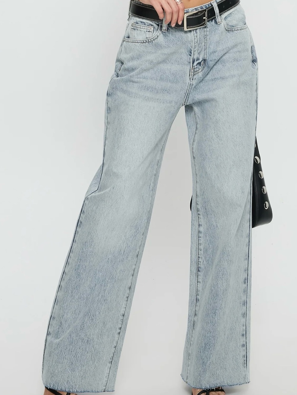 Celebrity Pink Light Blue Wide Leg Jeans 99% Cotton 1% Spandex